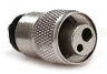 Dental Handpiece Tubing Adapter 4 Hole to 2 Hole - Stainless Steel Quick Change