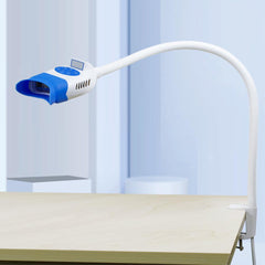 Dental Teeth Whitening LED Light 10 Lamps Table Clamp - 36W Blue Light 0-20 Min Timer