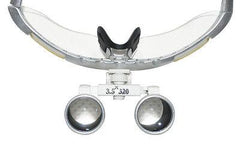 Dental Binocular Loupes 3.5X 320mm Silver - Optical Glass Surgical Magnifier