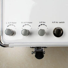 Mobile Dental Delivery Unit with Air Compressor - 4 Hole Portable Rolling Case