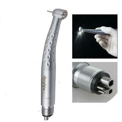 Dental Handpiece with 3-Way Spray & Light - High-Speed Fiber Optic Drill for Fast