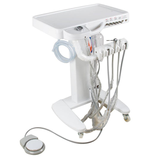Dental Delivery Mobile Cart Unit 4-Hole - No Compressor