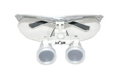 Dental Binocular Loupes 3.5X 320mm Silver - Optical Glass Surgical Magnifier