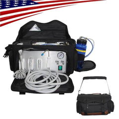 Portable Dental Unit with Air Compressor Suction System - 410W Mobile 3 Way Syringe