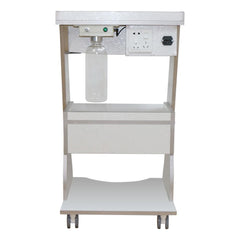 Dental Mobile Cart Medical Rolling Trolley - 3 Layer with Socket and Water Bottle