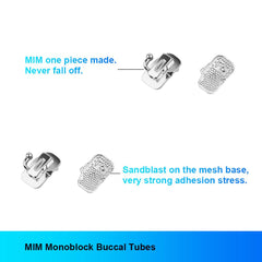 Dental Orthodontic Buccal Tubes 20 Kits Roth 022 - Bondable Single Tube 1st Molar Monoblock