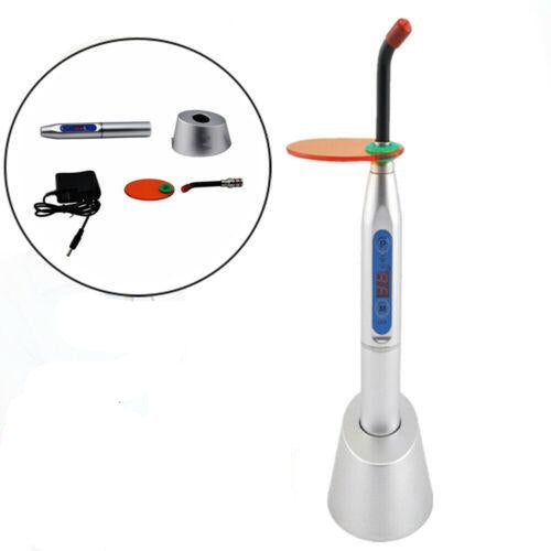 Wireless Dental LED Curing Light 5W 1500mW/cm² Black - Cordless Rechargeable
