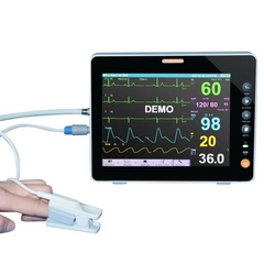 8-Inch Dental Patient Monitor | ECG, NIBP, SpO2, TEMP & RESP — Multi-Parameter Vital Signs Monitor