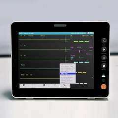 8-Inch Dental Patient Monitor | ECG, NIBP, SpO2, TEMP & RESP — Multi-Parameter Vital Signs Monitor