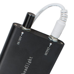 Portable Dental LED Headlight 1W Black Rechargeable - Clip-on for Loupes