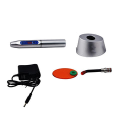 Wireless Dental LED Curing Light 5W 1500mW/cm² Black - Cordless Rechargeable