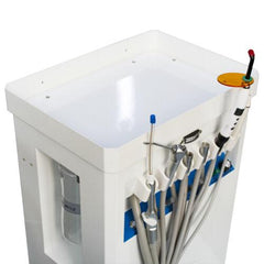 Portable Dental Delivery Cart Unit with Compressor - 4 Hole