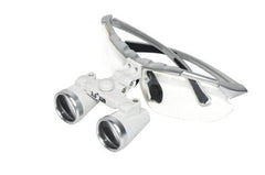 Dental Binocular Loupes 3.5X 320mm Silver - Optical Glass Surgical Magnifier