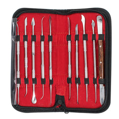 Dental Wax Carving Tool Set 10pcs - Stainless Steel