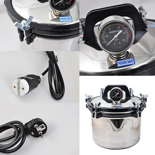 8L Portable Steam Autoclave Sterilizer 110V/220V