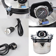 8L Portable Steam Autoclave Sterilizer 110V/220V
