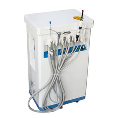 Portable Dental Delivery Cart Unit with Compressor - 4 Hole