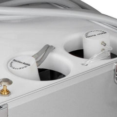 Mobile Dental Delivery Unit with Air Compressor - 4 Hole Portable Rolling Case