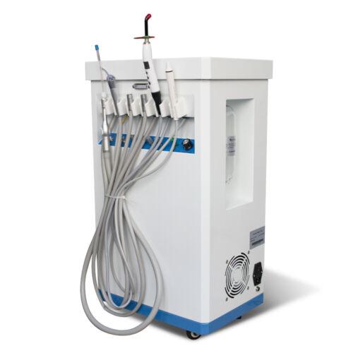 Portable Dental Delivery Cart Unit with Compressor - 4 Hole