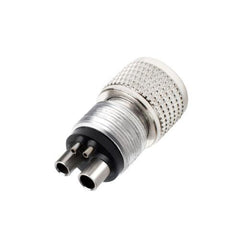 Dental Handpiece Tubing Adapter 4 Hole to 2 Hole - Stainless Steel Quick Change