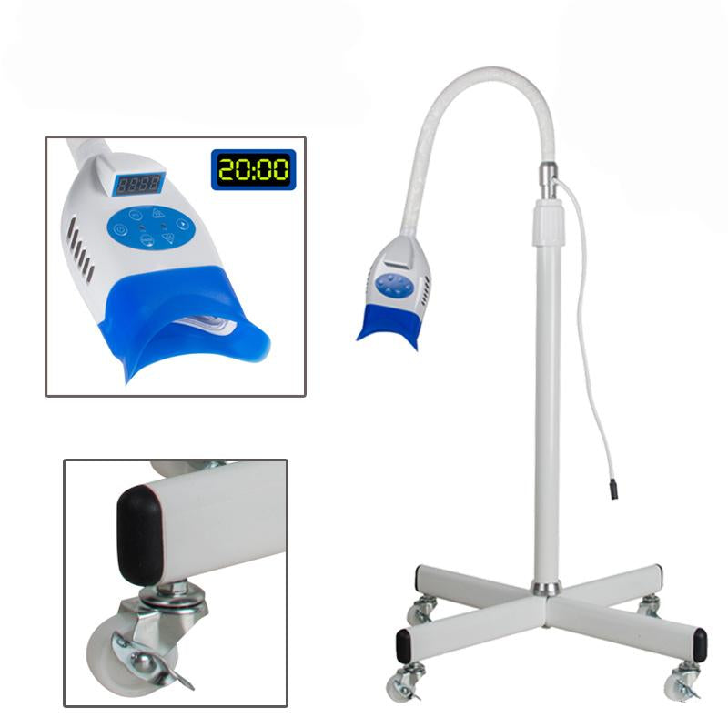 Dental Mobile Teeth Whitening LED Lamp with Wheels - 36W Portable Bleaching Light