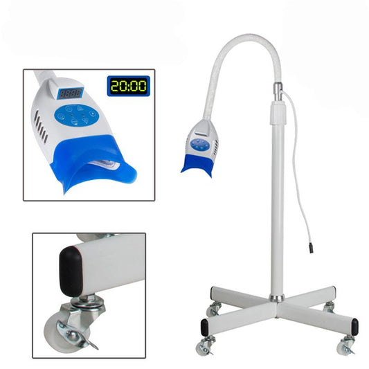 Dental Mobile Teeth Whitening LED Lamp with Wheels - 36W Portable Bleaching Light