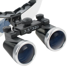 Dental Binocular Loupes 3.5X 320mm - Black