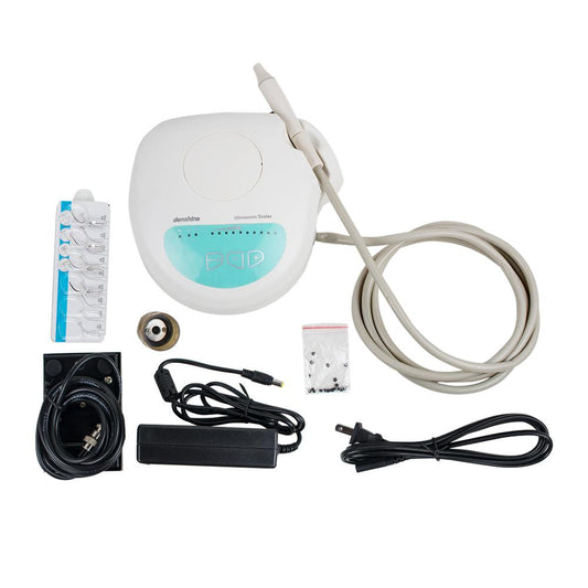 Dental Piezo Ultrasonic Scaler 24-32 KHz - Detachable Handpiece with 4 Tips