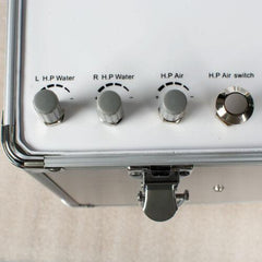 Mobile Dental Delivery Unit with Air Compressor - 4 Hole Portable Rolling Case