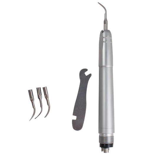 Dental Piezo Air Scaler Handpiece 4-Hole - Ultrasonic Scaling with 3 Tips