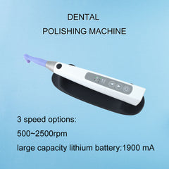 Dental Wireless Electric Polishing Motor | Prophy Handpiece Kit with 2 Universal Prophy Angles
