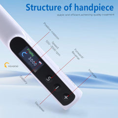 Dental Wireless Prophy Handpiece with LCD - 6 Speed 3000 RPM