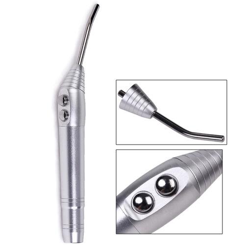 Dental Air Water Spray 3 Way Syringe Silver with 2 Nozzles - Aluminum Autoclavable