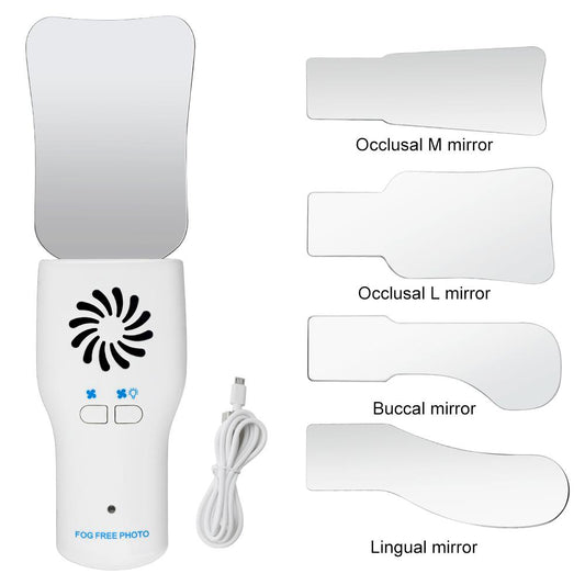 Dental Intraoral Photography Mirror System with LED - Anti-Fog