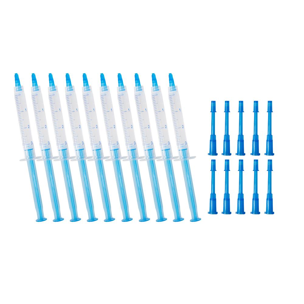 Teeth Whitening Gel Kit 10pcs 3ml Syringes - Professional Grade Stain Removal