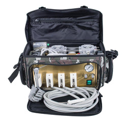 Portable Dental Unit Air Compressor Suction 3 Way Syringe 410W - Mobile 110V-220V 15kg