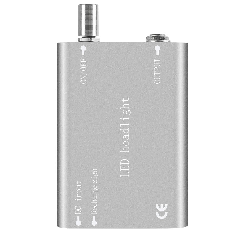 Dental Headlight Battery Pack USB Rechargeable - 4.2V 5W Lithium Silver