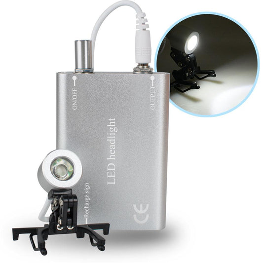 Portable Dental LED Headlight 1W - Rechargeable