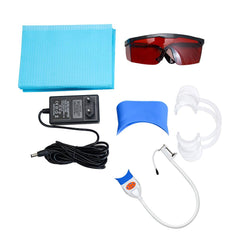 Dental Teeth Whitening LED Light 10 Lamps Table Mount - Blue Red 36W Accelerator