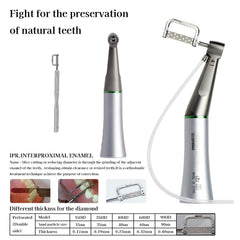 Dental Orthodontic IPR 4:1 Contra Angle Handpiece Kit - Interproximal Reduction with 2 Strips
