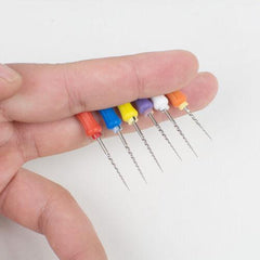 Dental Endodontic Rotary Files 25mm - Nickel Titanium Hand Use 6pcs
