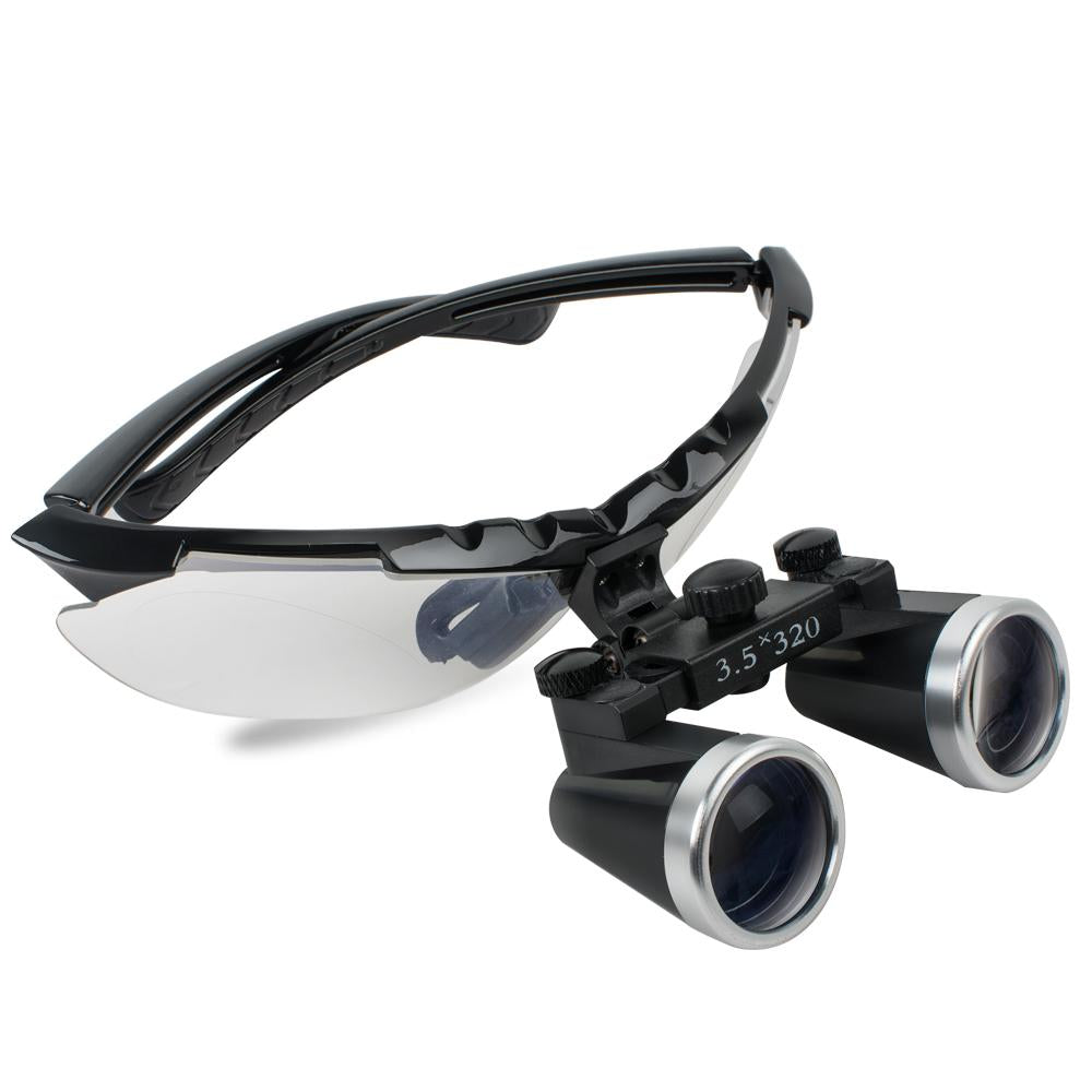 Dental Binocular Loupes 3.5X 320mm - Black