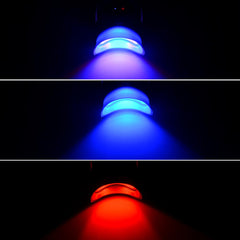 Dental Teeth Whitening LED Light 10 Lamps Table Mount - Blue Red 36W Accelerator